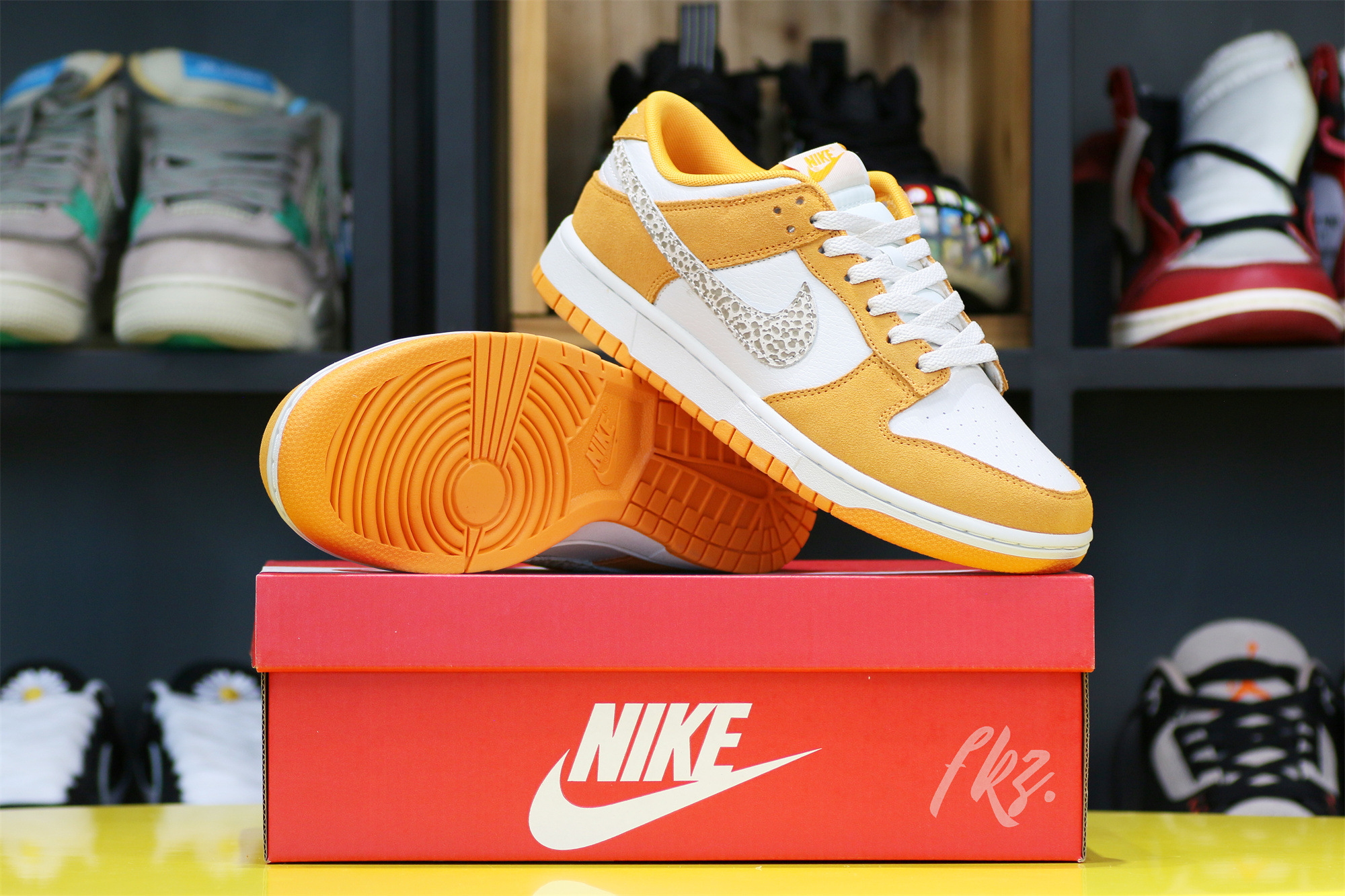 Nike Dunk Low AS Safari Swoosh “Kumquat”