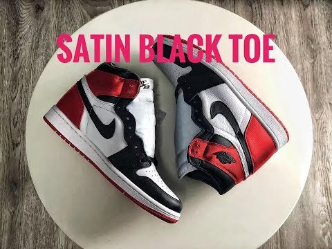 Air Jordan 1 Satin Black Toe 2019