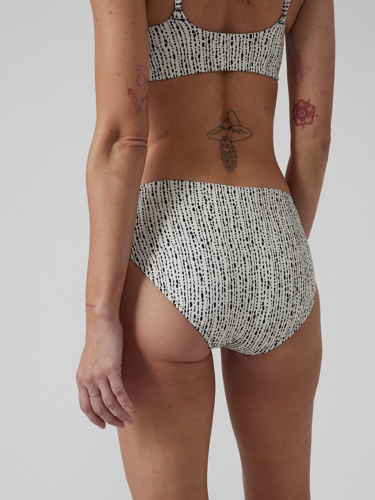 Clean Full Printed Bikini Bottom