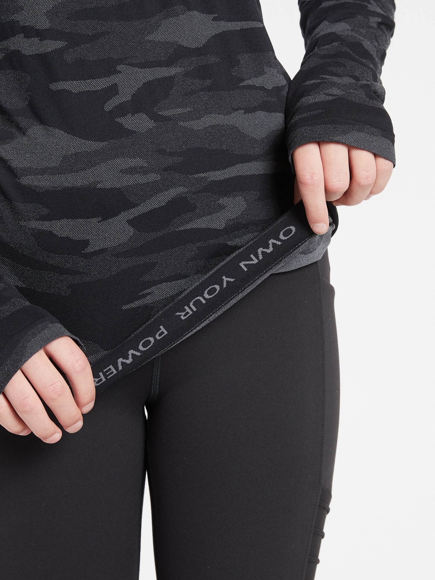 Athleta Girl Power Up Camo Top