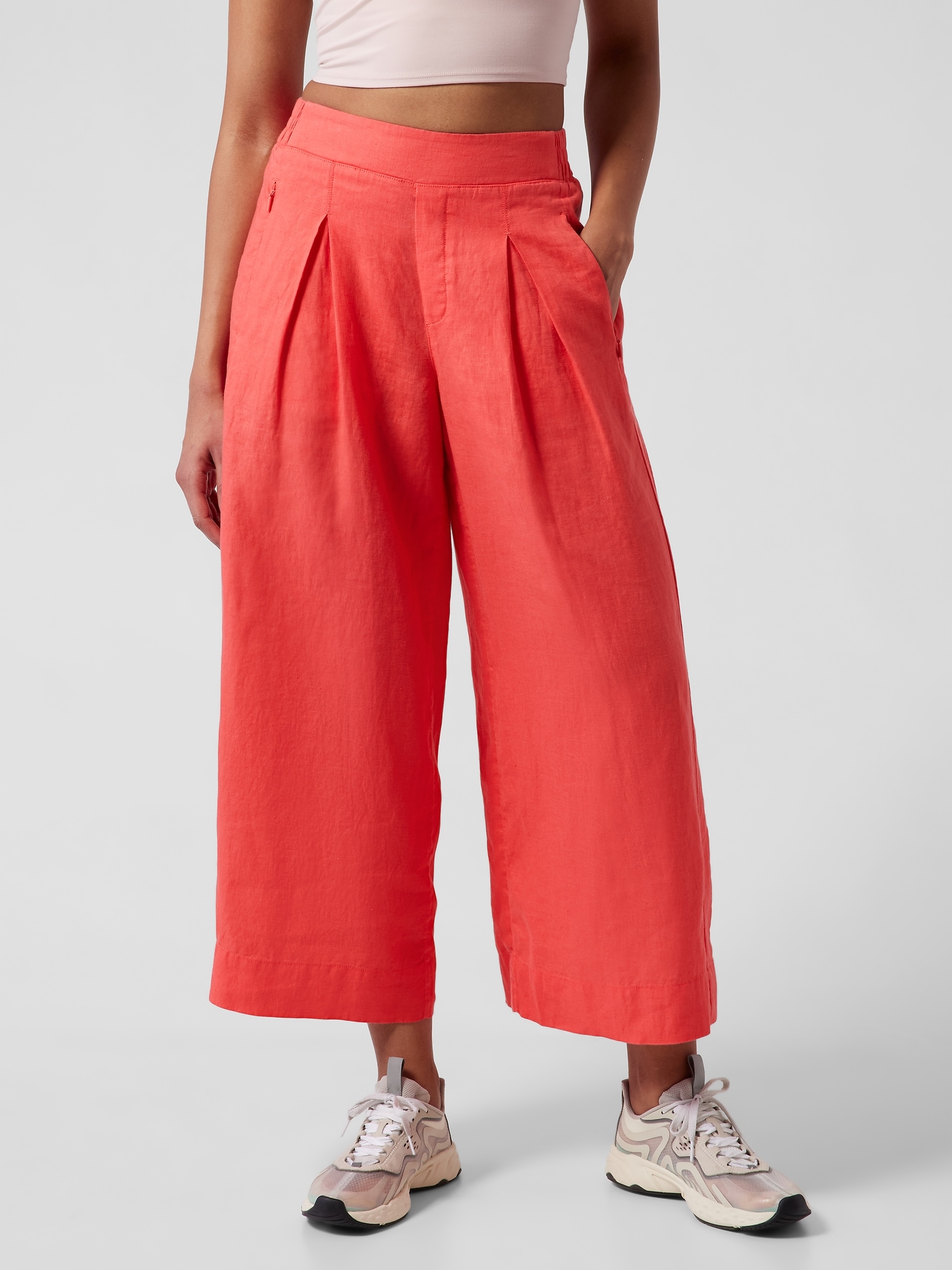 Playa Linen Wide Crop