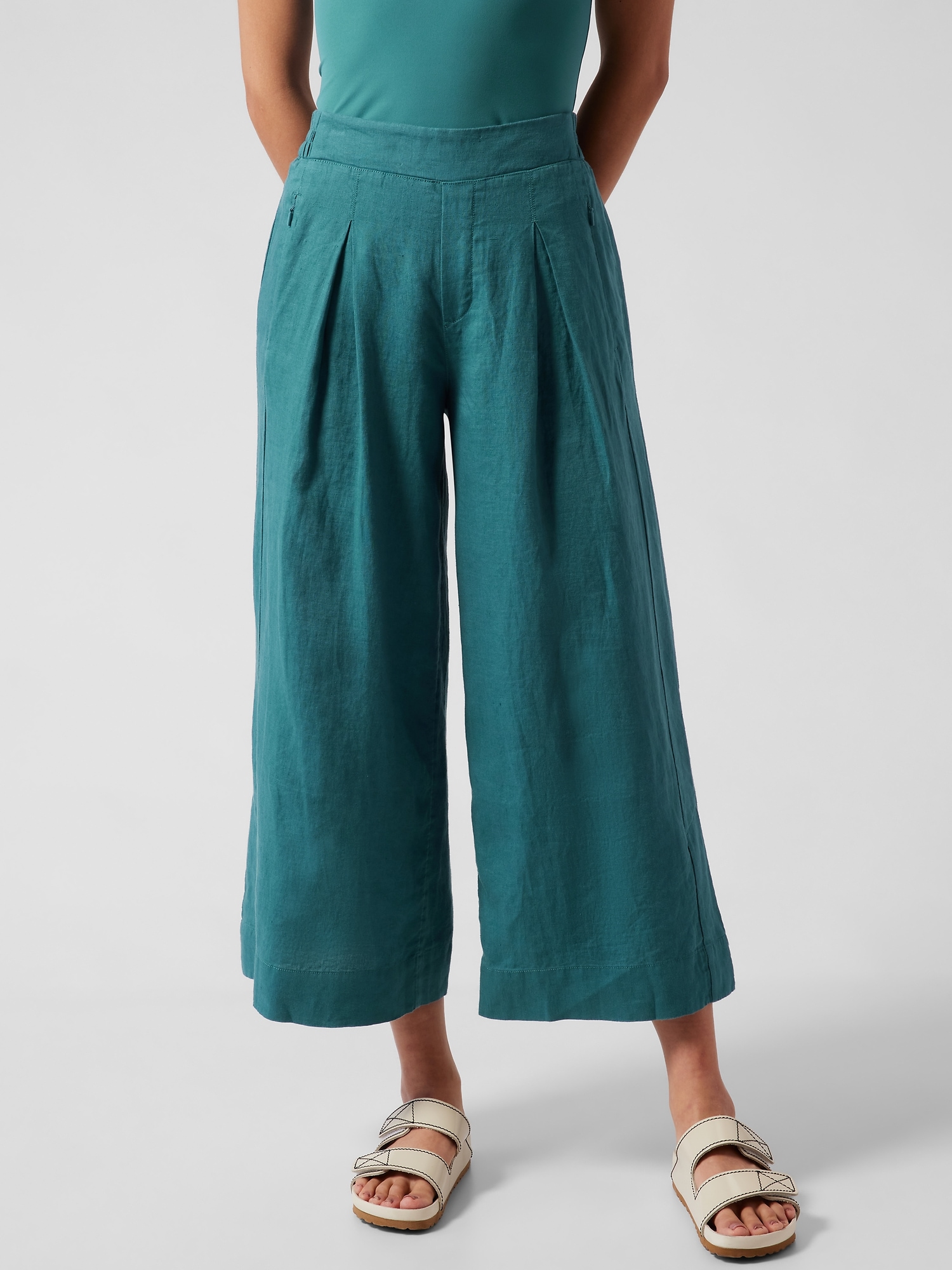 Playa Linen Wide Crop