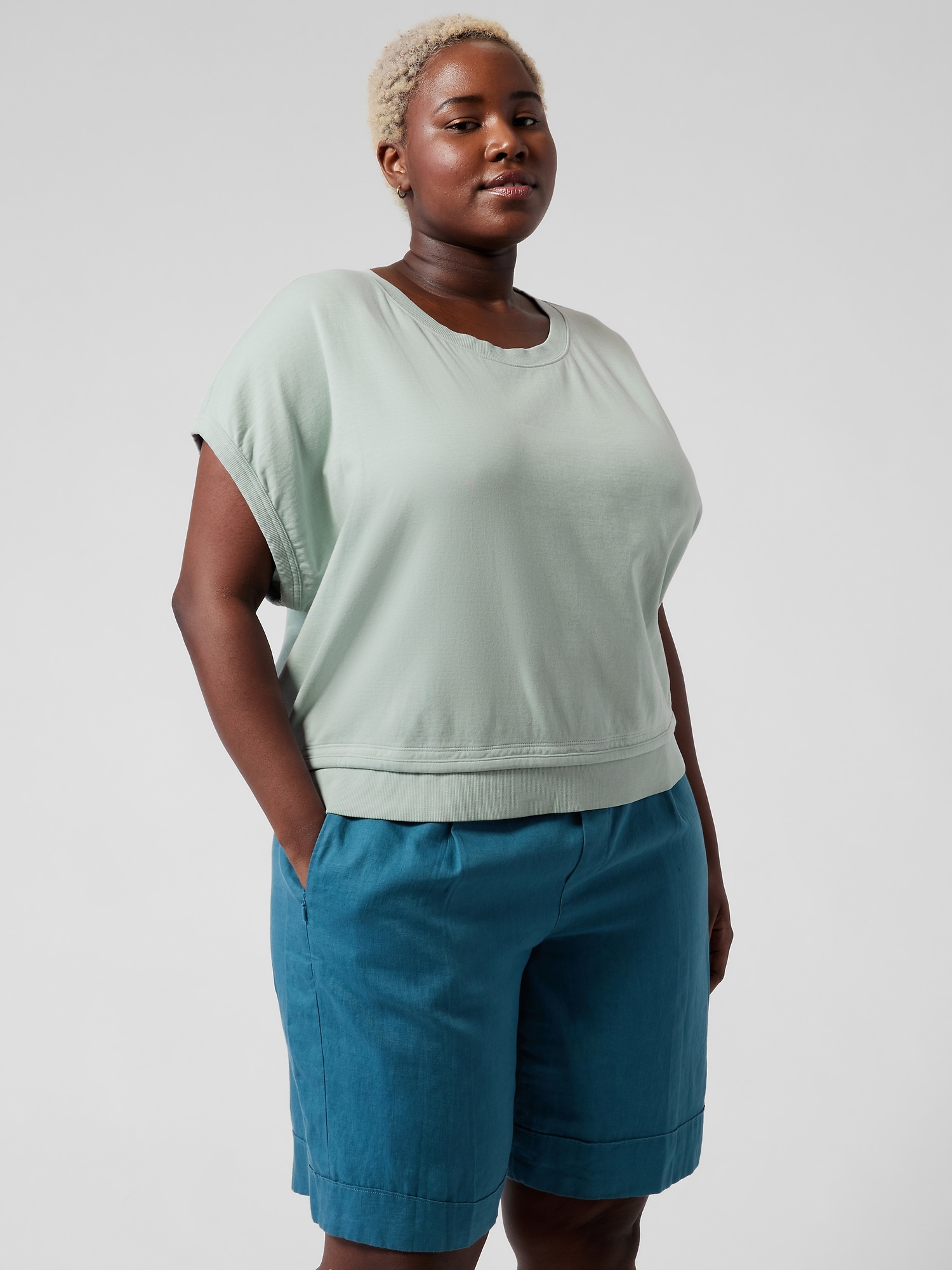 Sundown Shirred Tee