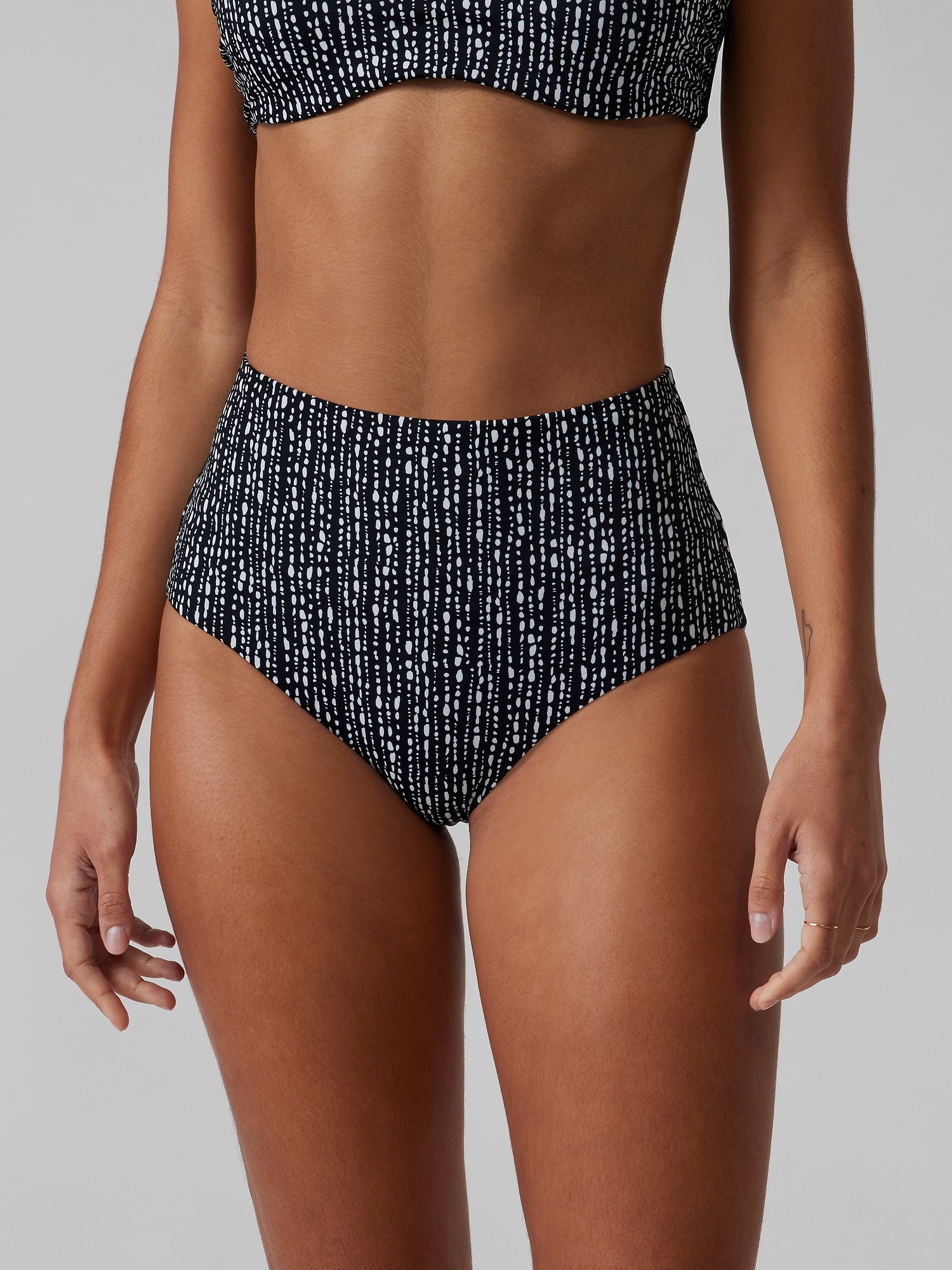 High Waist Printed Bikini Bottom