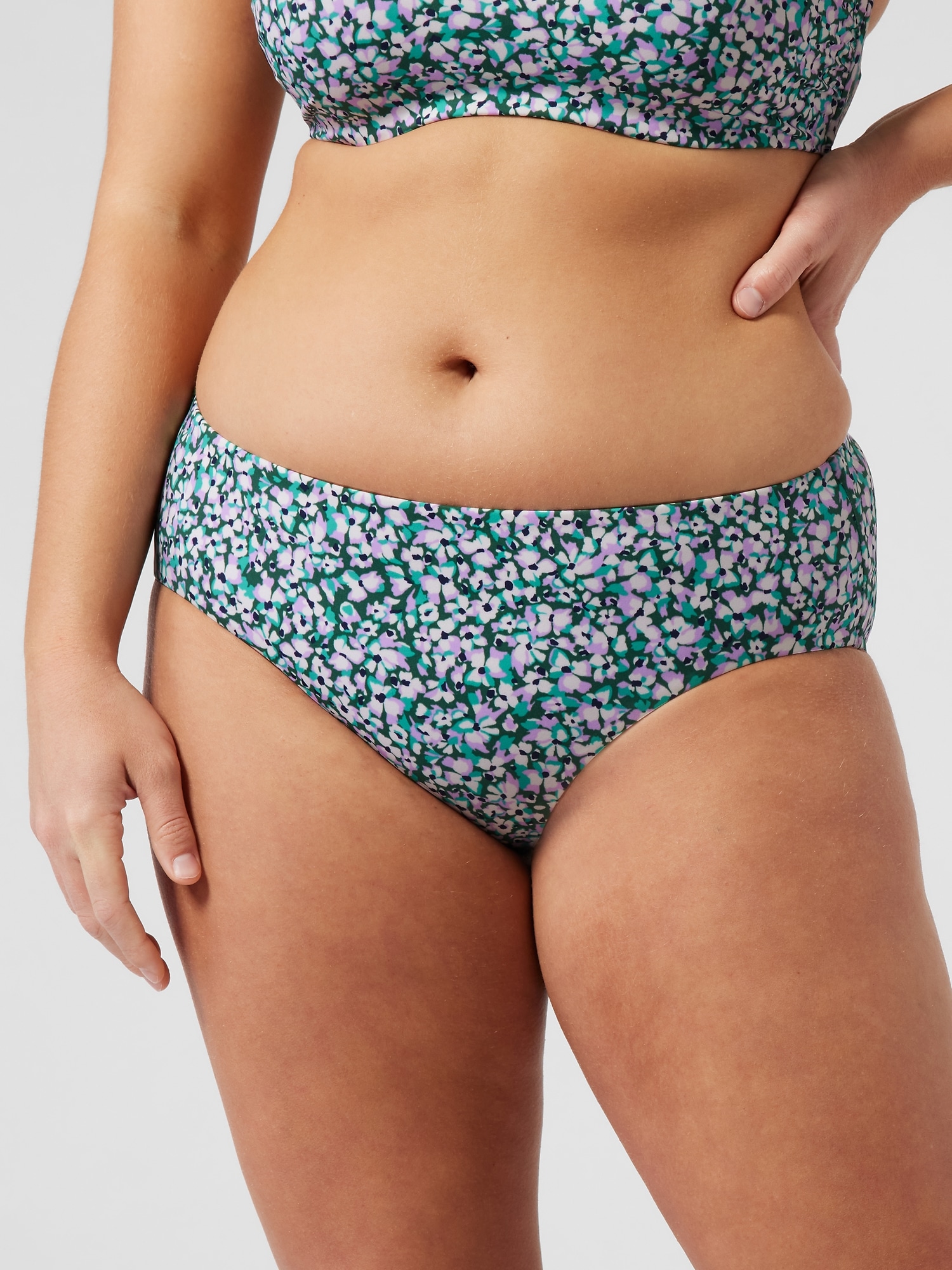 Clean Full Printed Bikini Bottom