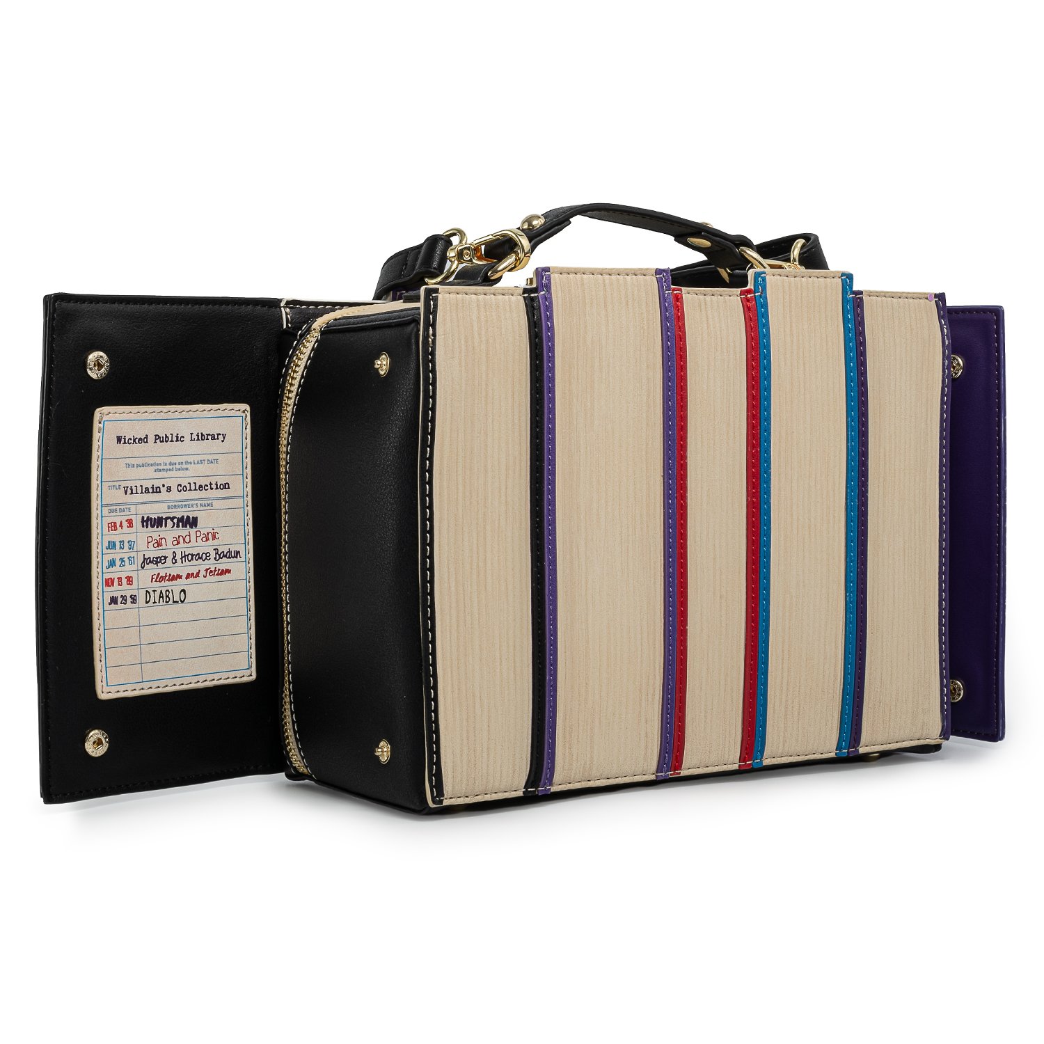 Exclusive - Disney Stitch Shoppe Villains Books Crossbody Bag