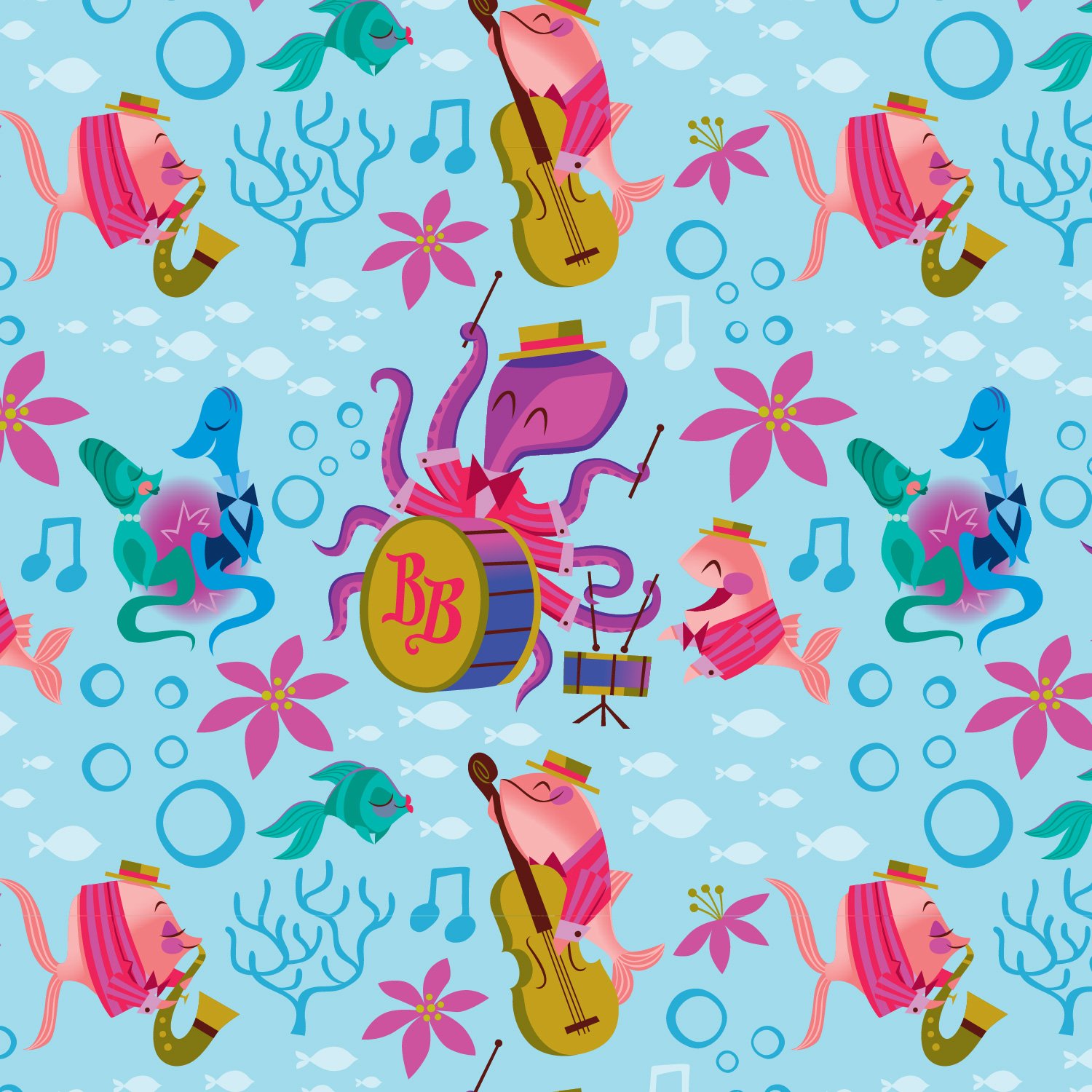 Disney Bedknobs and Broomsticks Underwater Zip Around Wallet