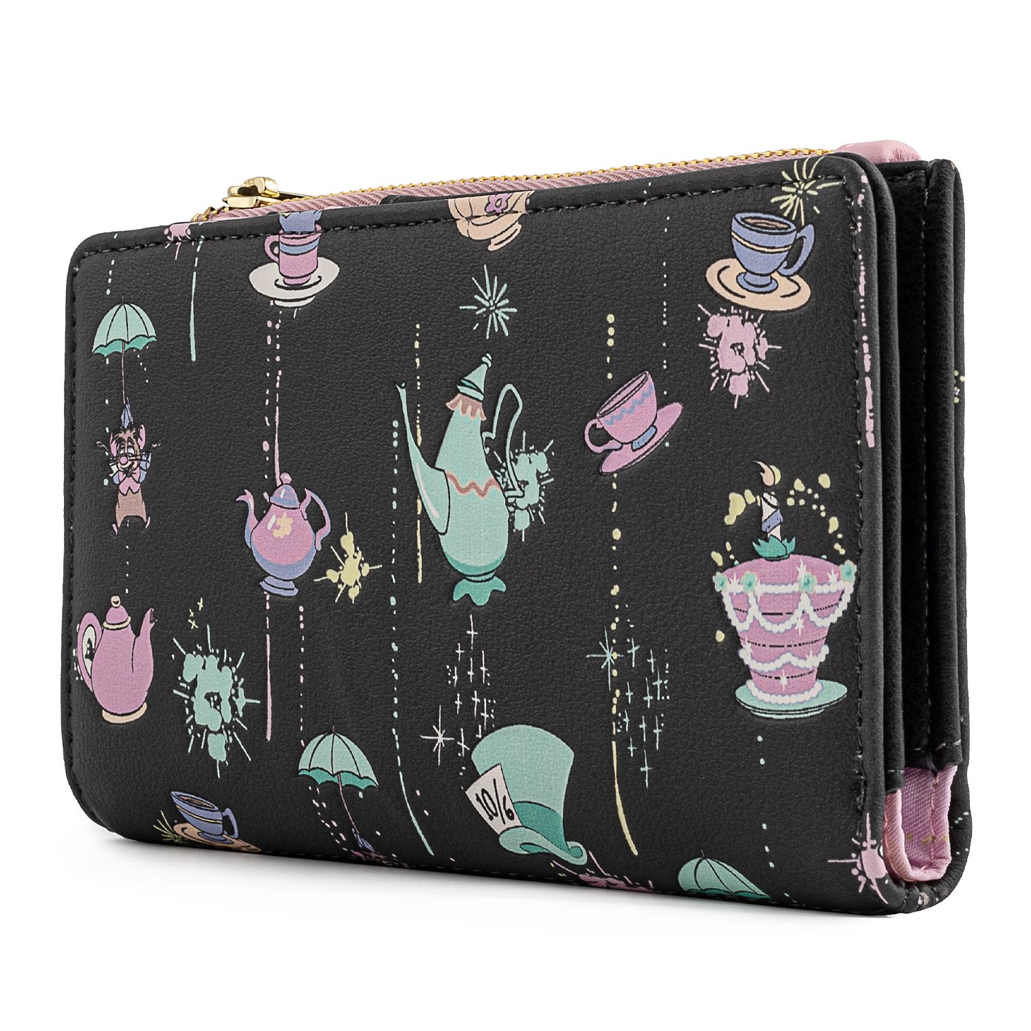 Disney Alice in Wonderland A Very Merry Unbirthday To You Flap Wallet