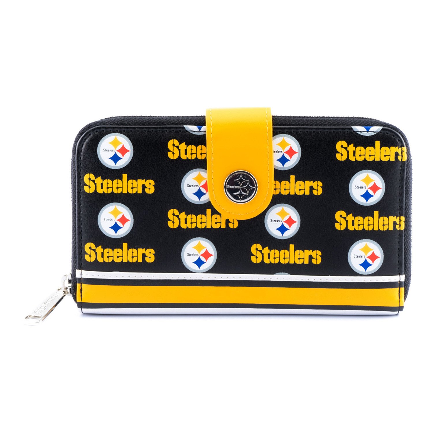 NFL Pittsburgh Steelers Logo Zip Around Wallet