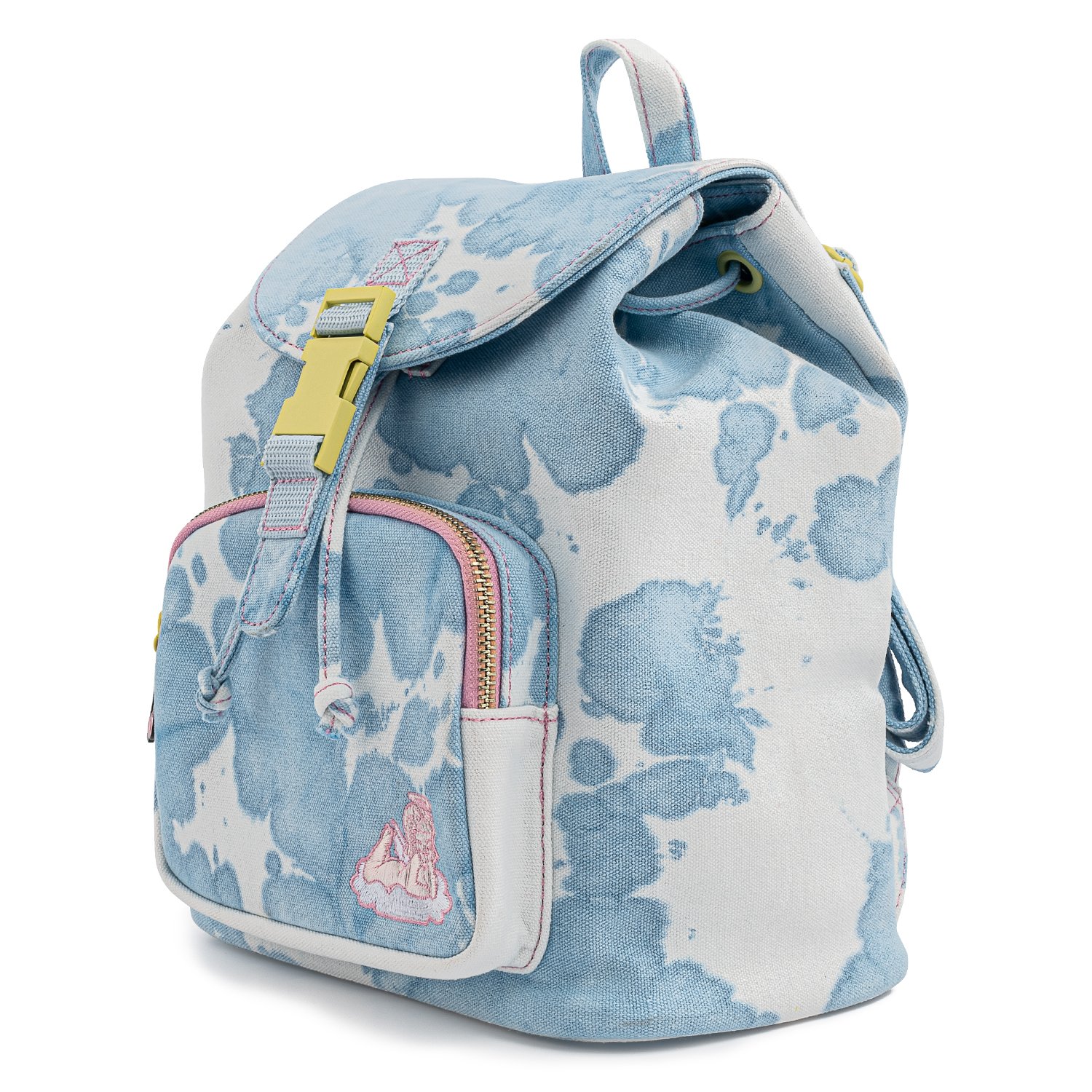 Valfré Lucy Blue Acid Wash Denim Mini Backpack