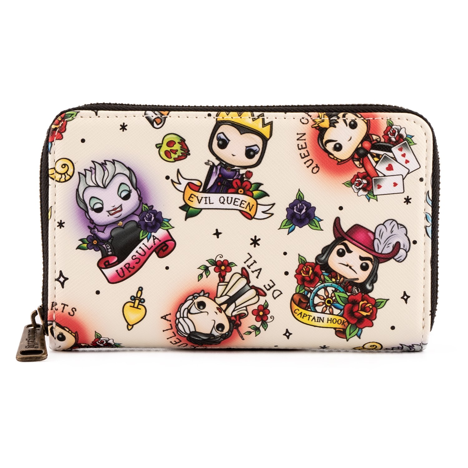 Funko Pop! by Loungefly Disney Villains Tattoo Zip Around Wallet