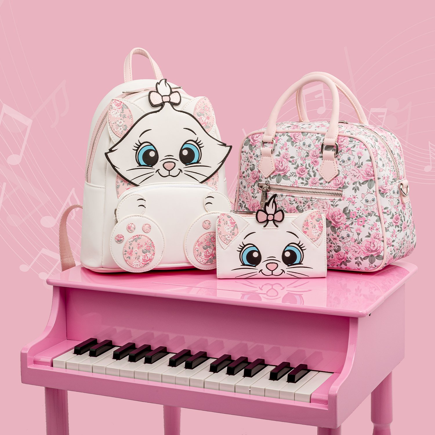 Disney Aristocats Marie Floral Flap Wallet