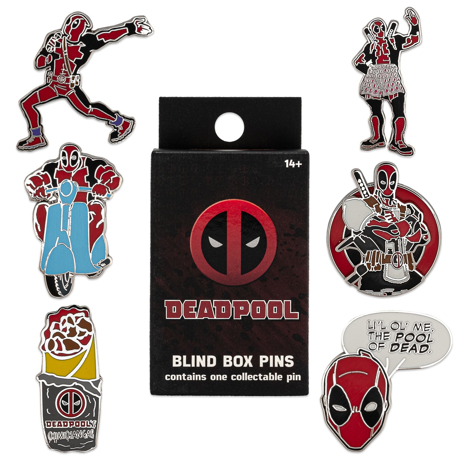 Marvel Deadpool Blind Box Enamel Pin