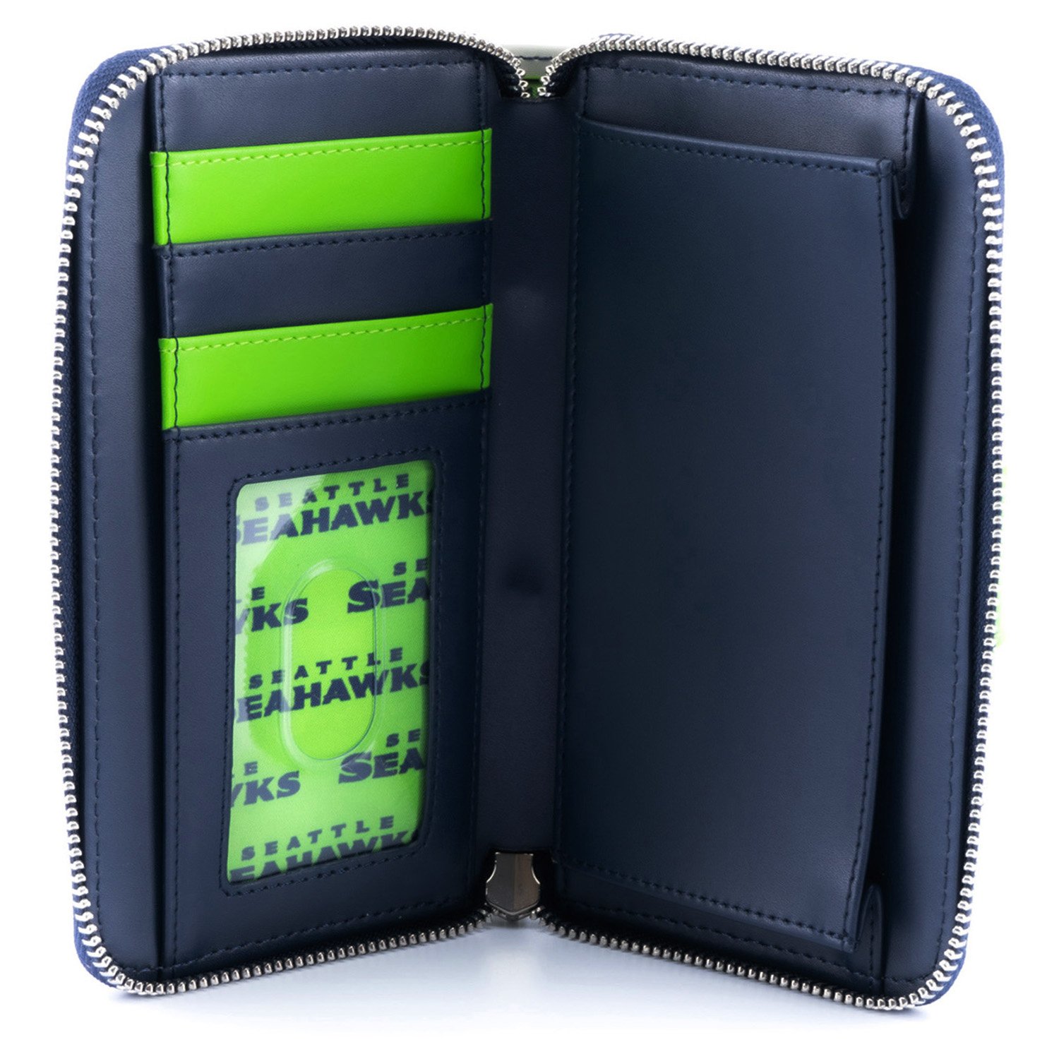 NFL Seattle Seahawks Logo Zip Around Wallet