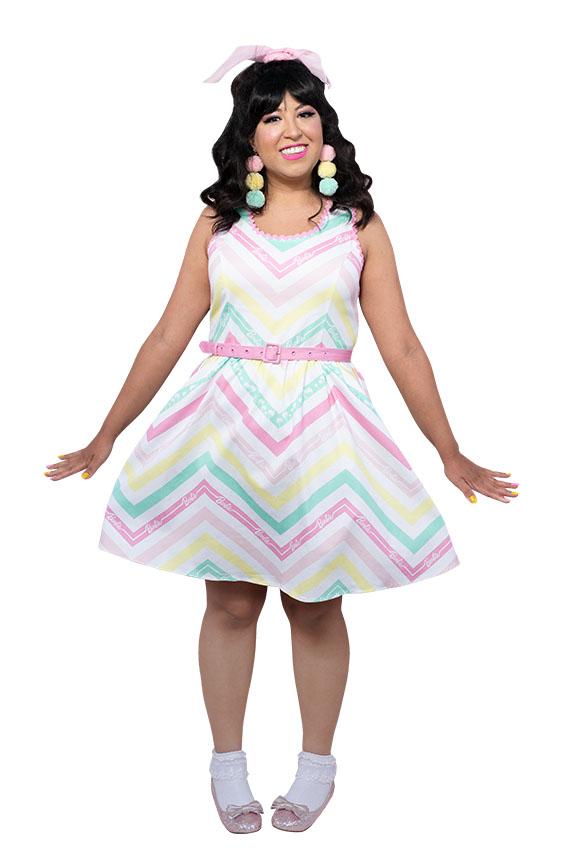 Stitch Shoppe X Barbie™ Chevron  Olivia  Tank Dress