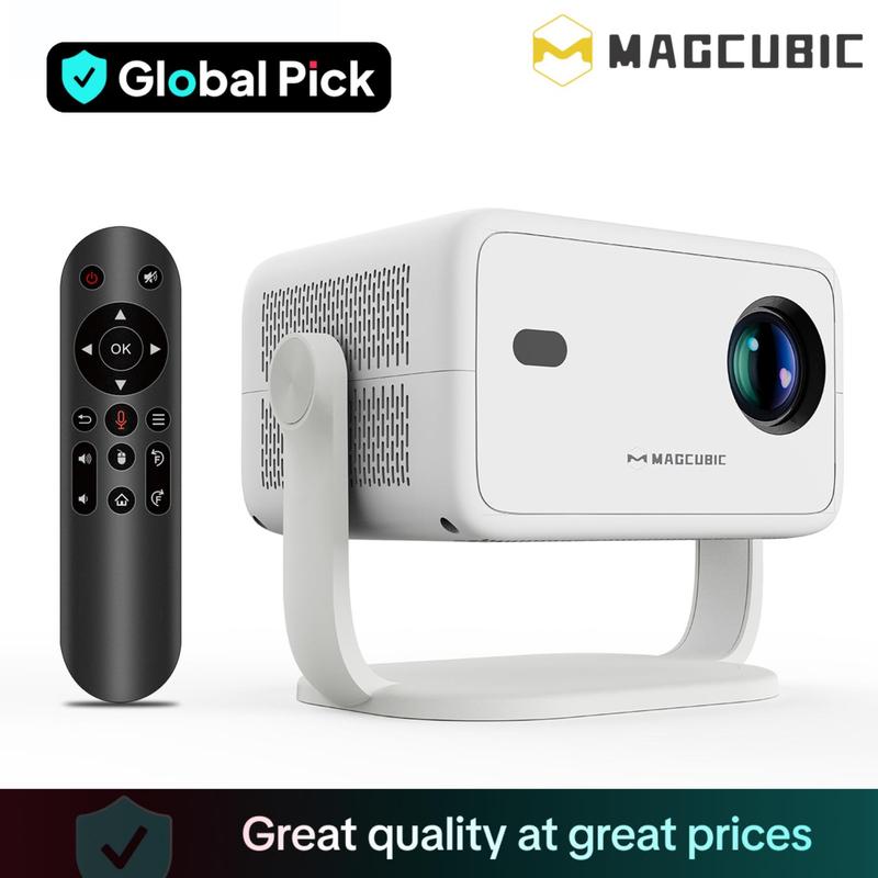 Magcubic 1080P Auto Focus & Keystone Correction Projector, Portable Voice Home Theater Multi Function Projector, Smart Home Cinema Projector for Office, Multifunctional Projector