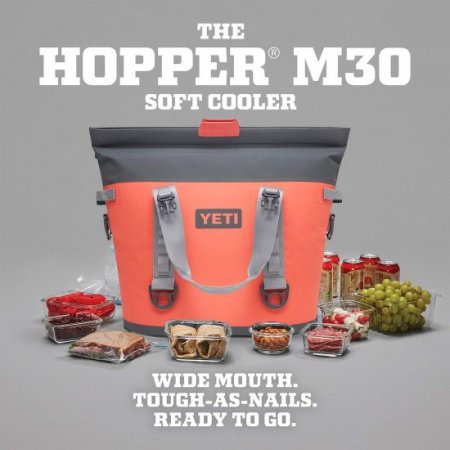 YETI HOPPER M30 SOFT COOLER - Coral