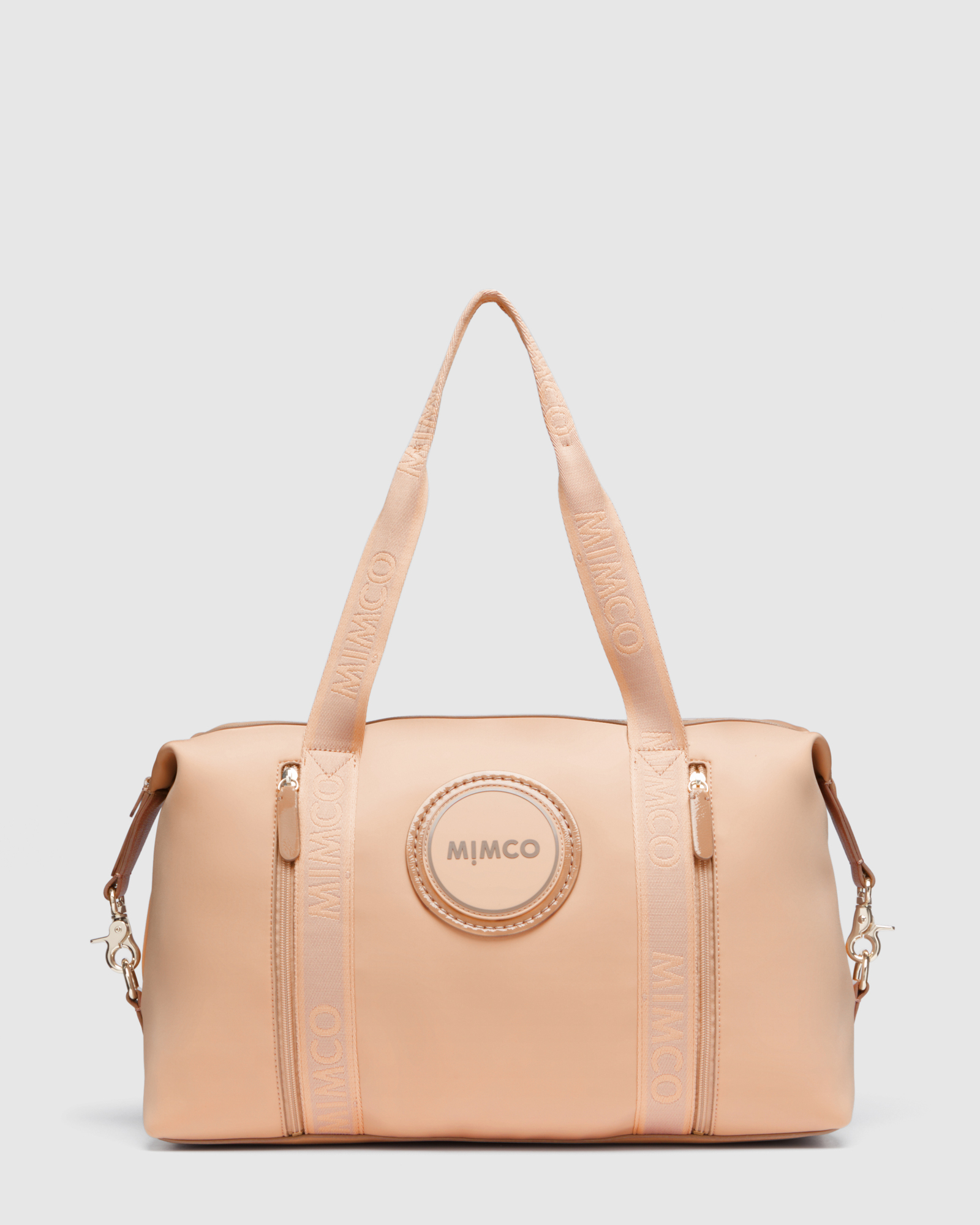 voyager medium metallic logo tote