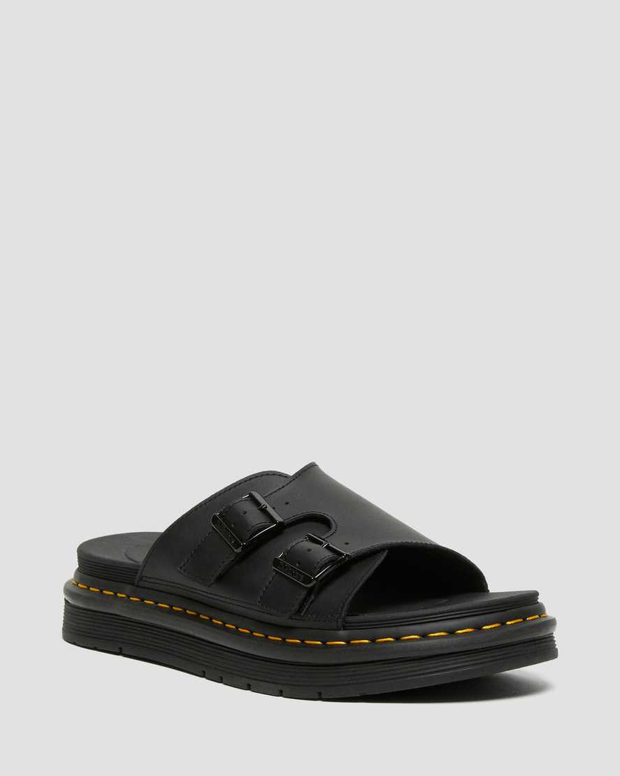 DAX SLIP ON LEATHER SANDALS