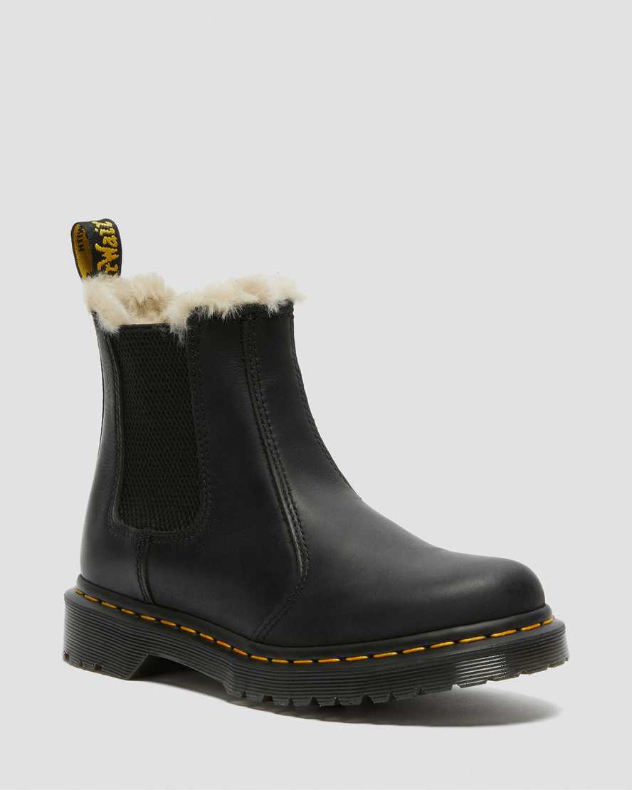 2976 LEONORE FAUX FUR LINED CHELSEA BOOTS