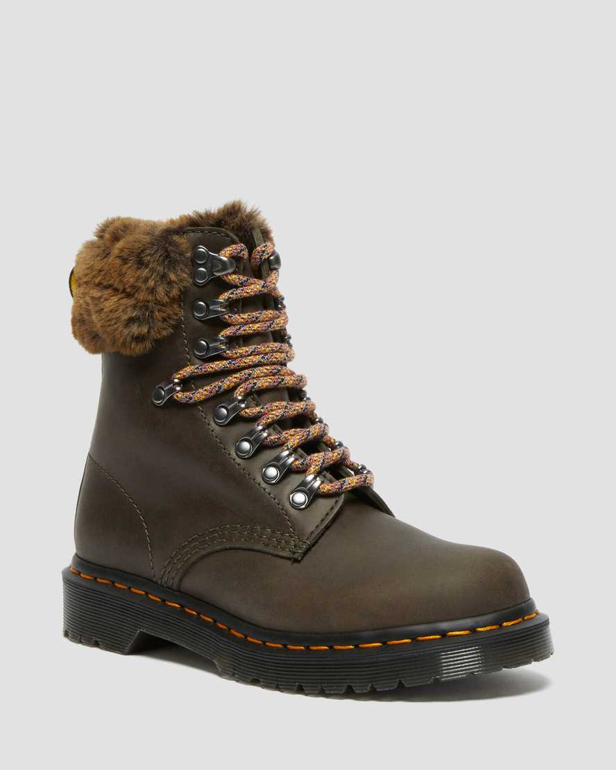 1460 Serena Collar Faux Fur Lined Ankle Boots