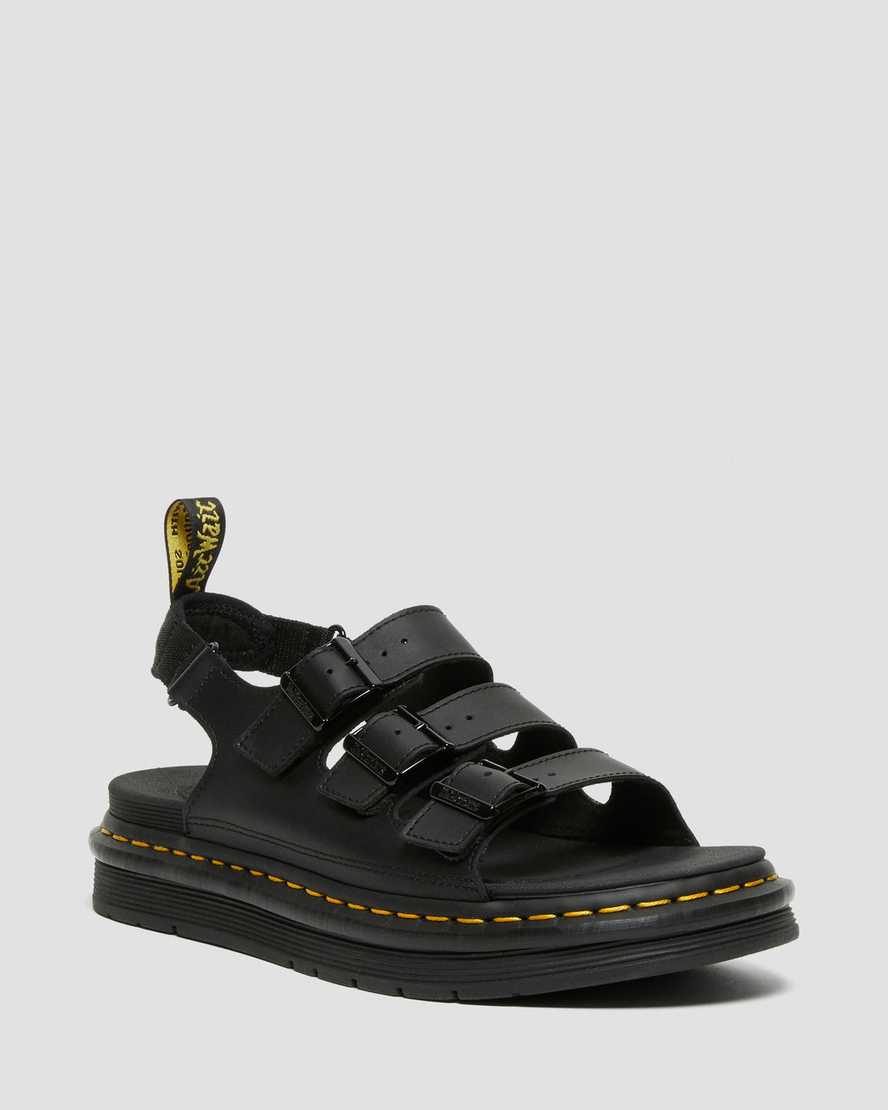 SOLOMAN LEATHER STRAP SANDALS
