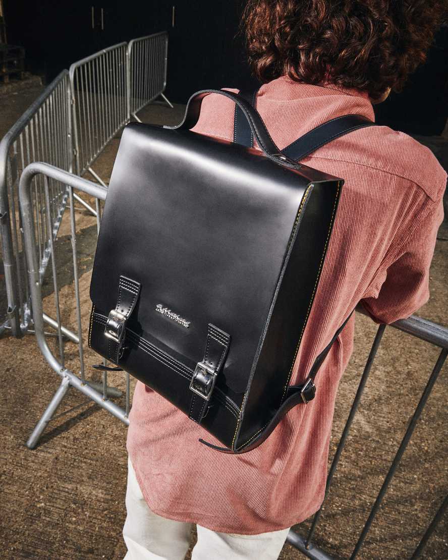 Leather Box Backpack