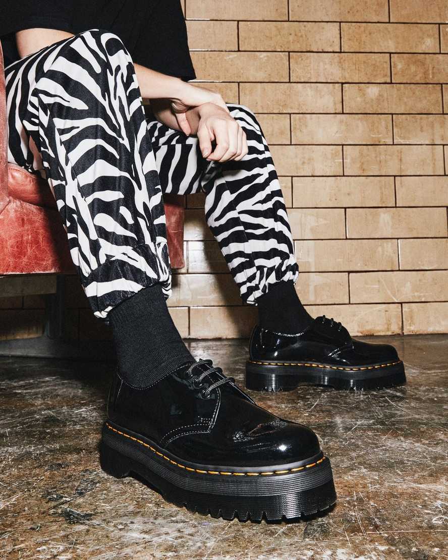 1461 Quad Patent Leather Platform Shoes