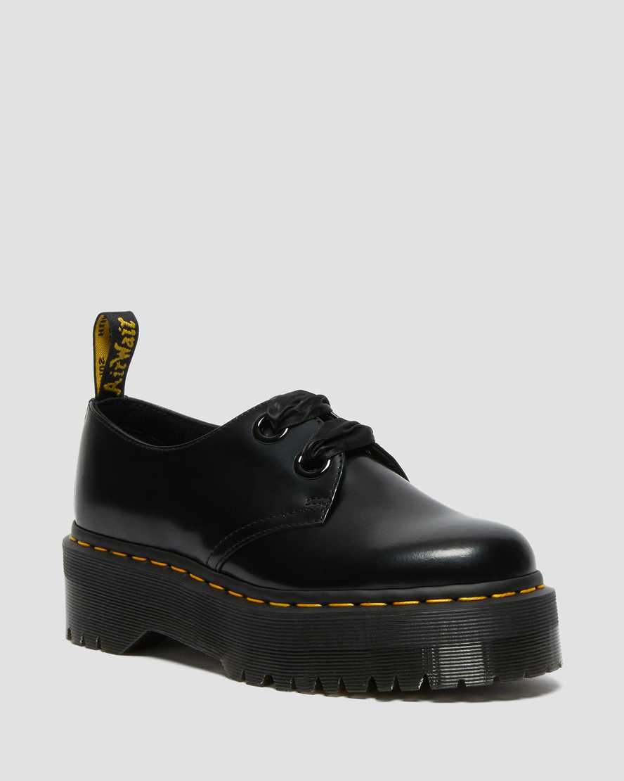 HOLLY LEATHER PLATFORM SHOES
