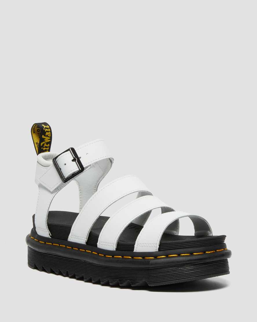 BLAIRE LEATHER STRAP SANDALS