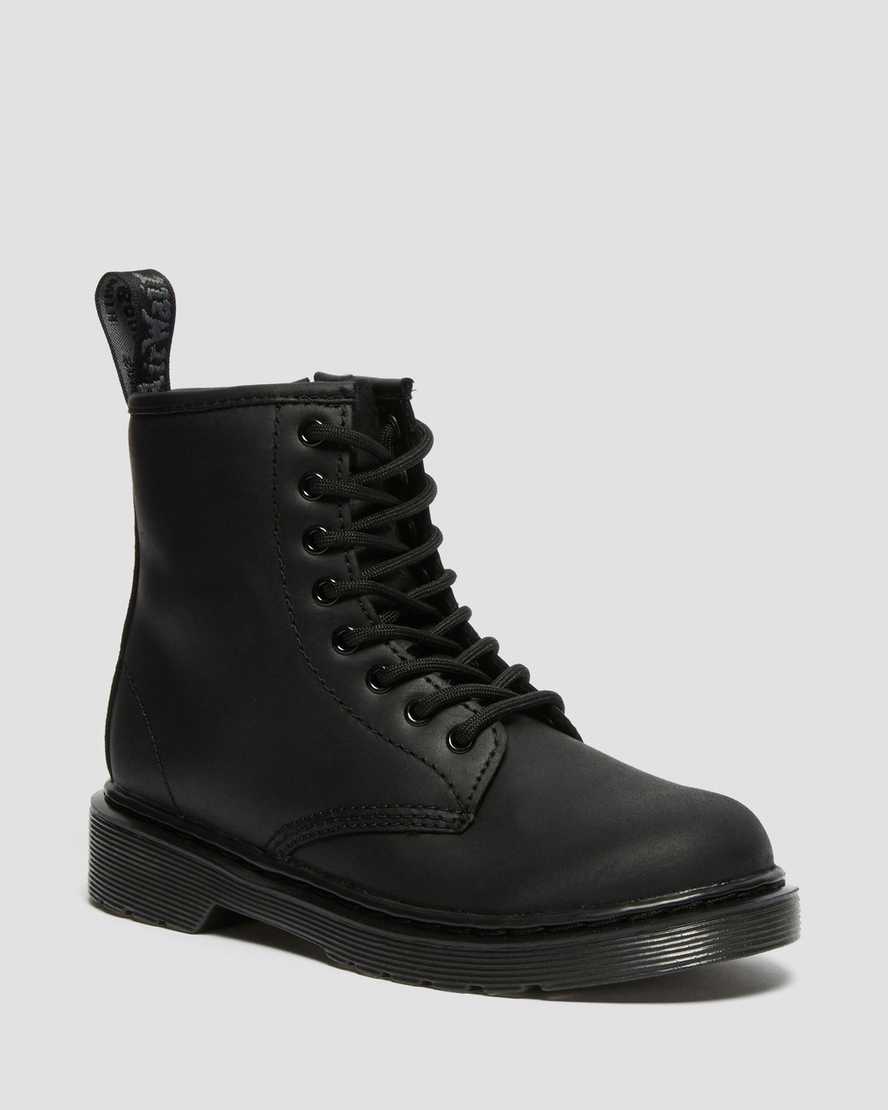 JUNIOR 1460 SERENA FAUX FUR LINED LEATHER BOOTS