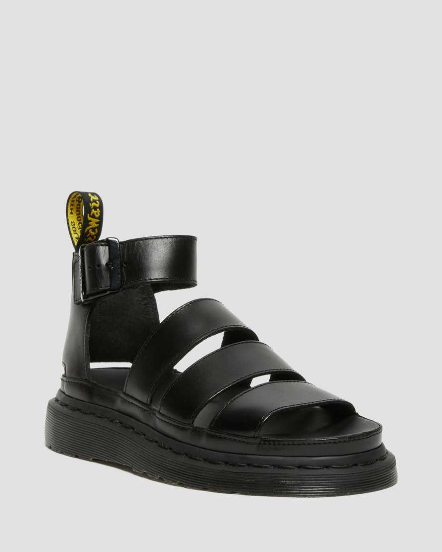CLARISSA II LEATHER STRAP SANDALS