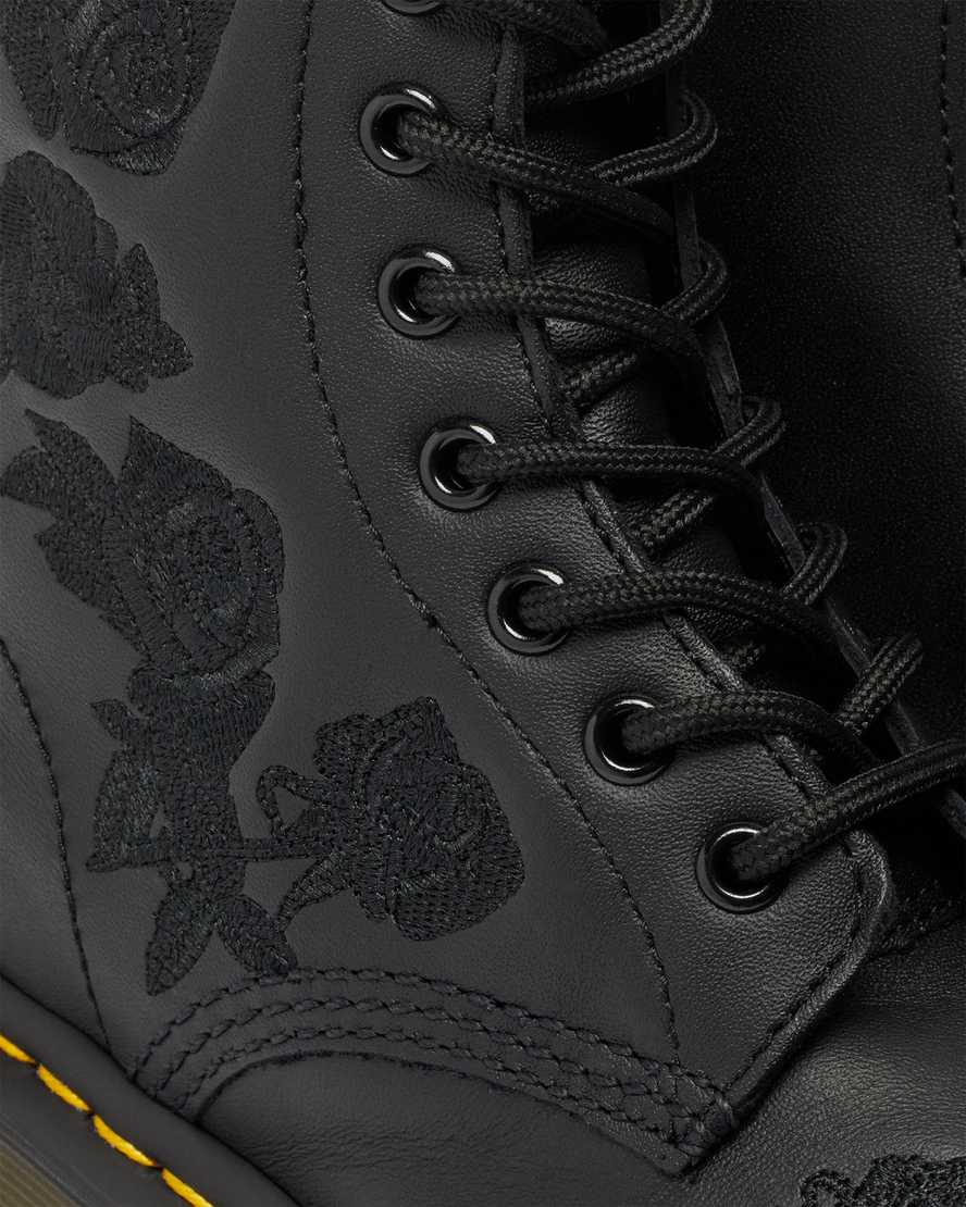 1460 VONDA MONO FLORAL LEATHER ANKLE BOOTS