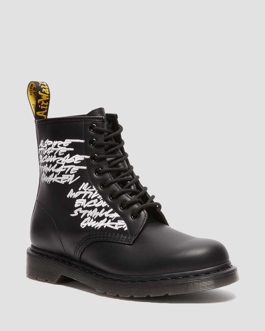 1460 Embroidered?Futura Leather Boots