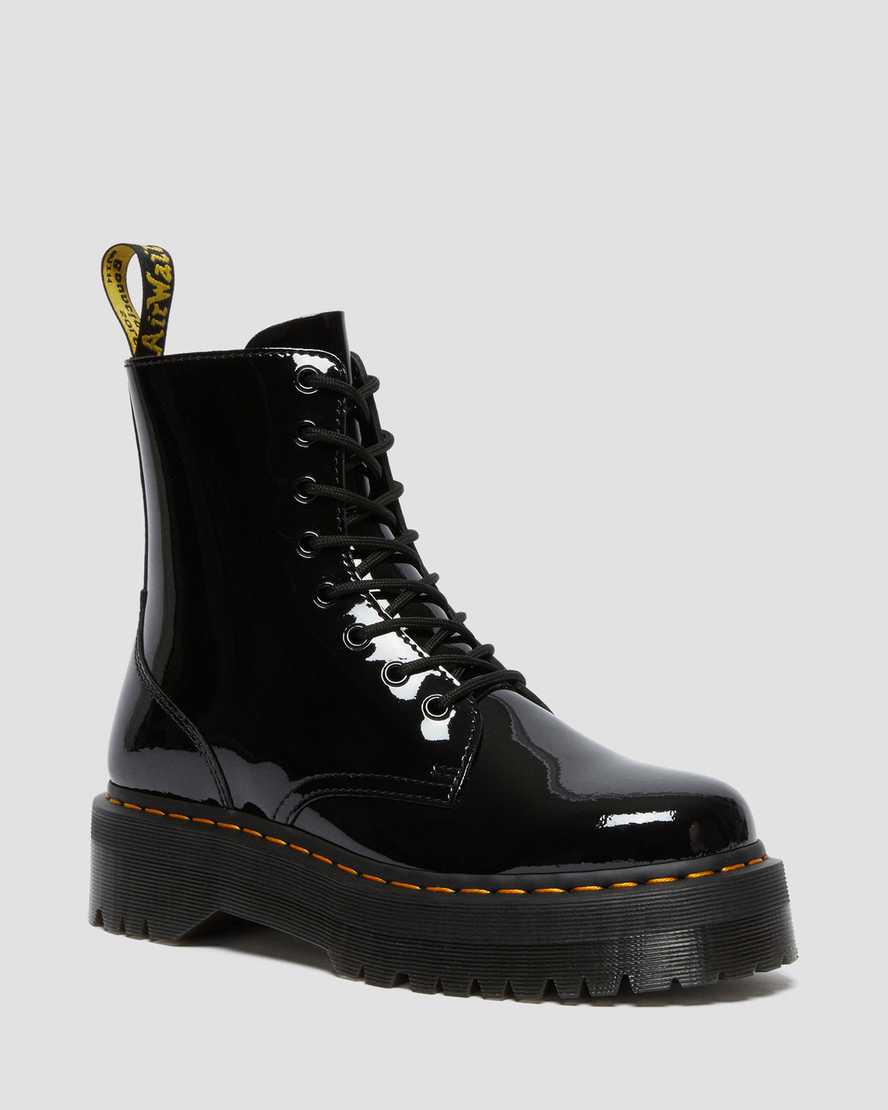 Jadon Patent Leather Platform Boots