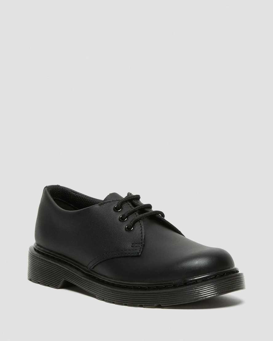 JUNIOR 1461 MONO SOFTY T LEATHER SHOES