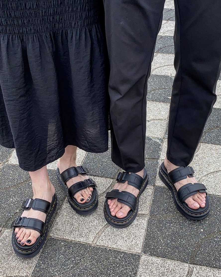 CHILTON SLIP ON LEATHER SANDALS