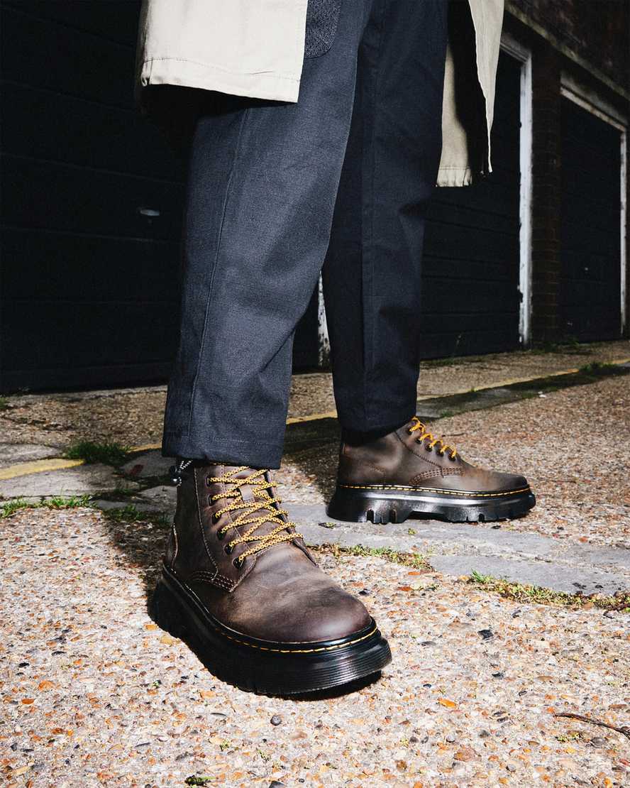 Tarik Crazy Horse Leather Utility Boots
