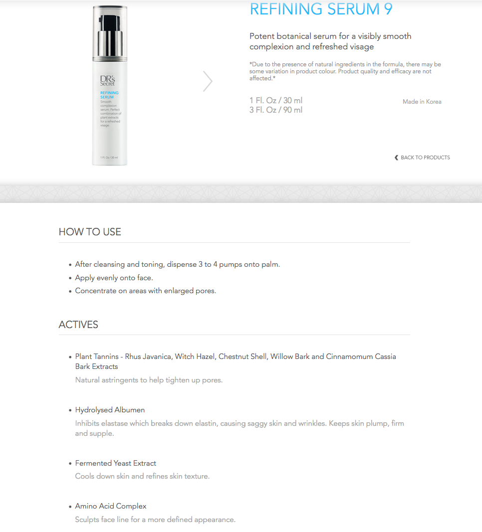 (#9) DR's Secret Refining Pore Serum for Enlarged Pores 30ml