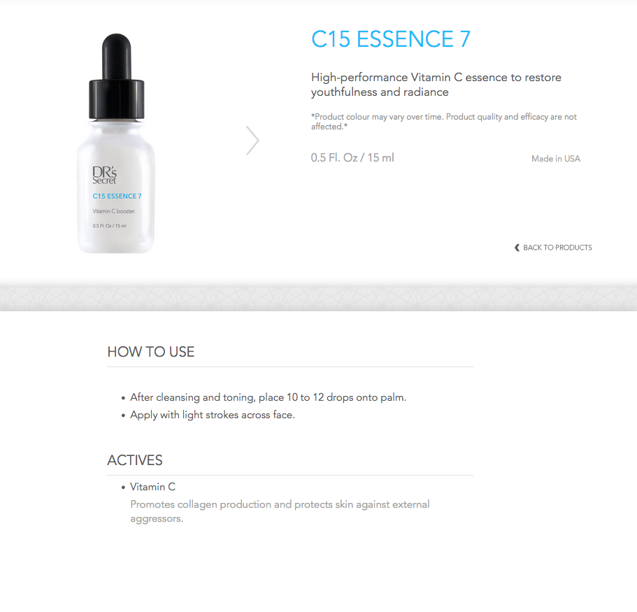 (#7) DRs Secret C15 Essence 15ml