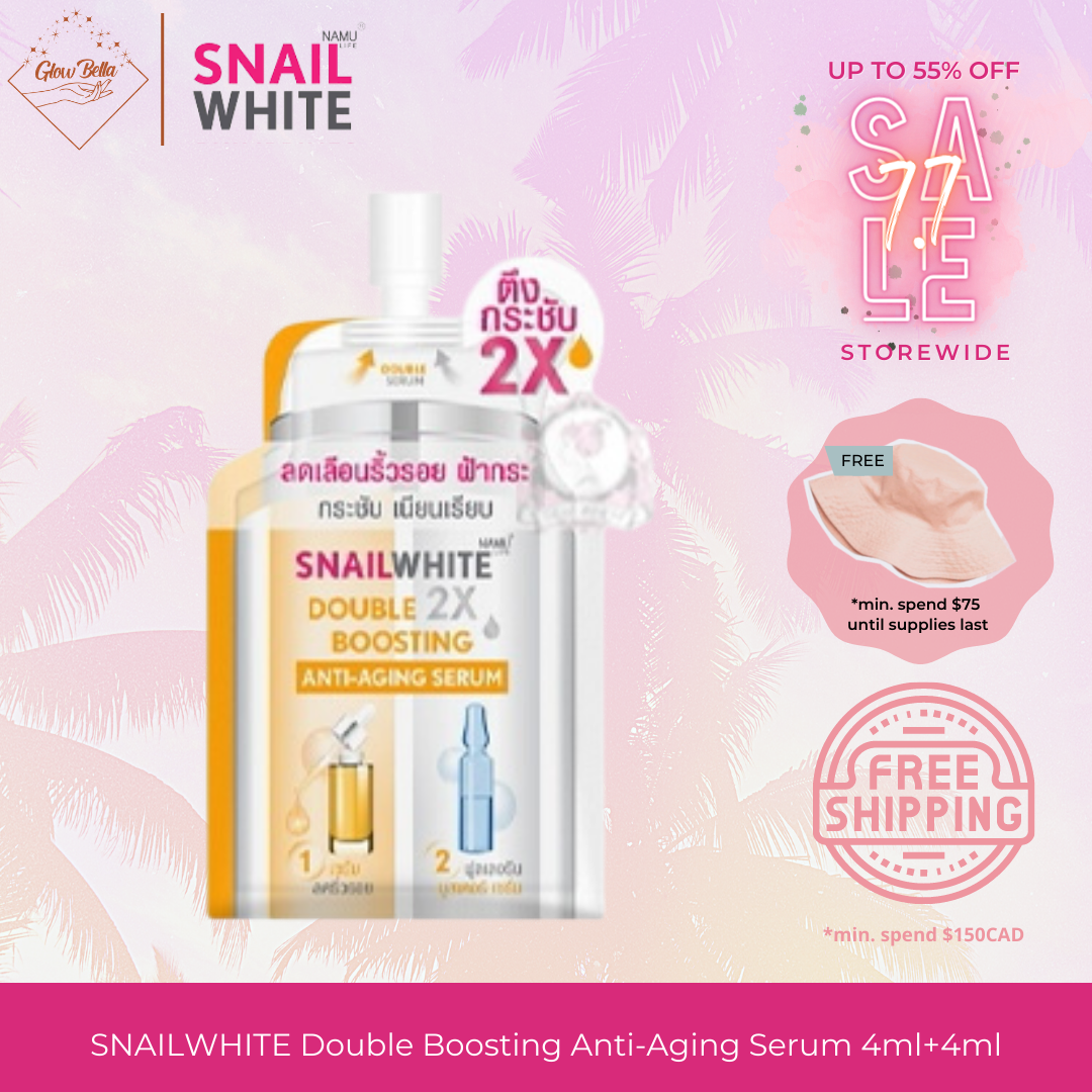 NAMU LIFE SNAILWHITE Double Boosting Anti-Aging Serum 4ml + 4ml