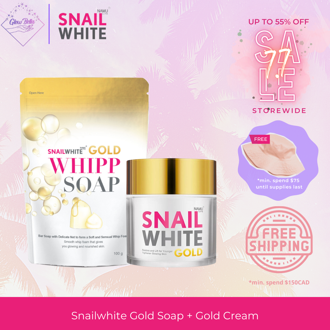 NAMU LIFE SNAILWHITE Gold Soap + Gold Cream