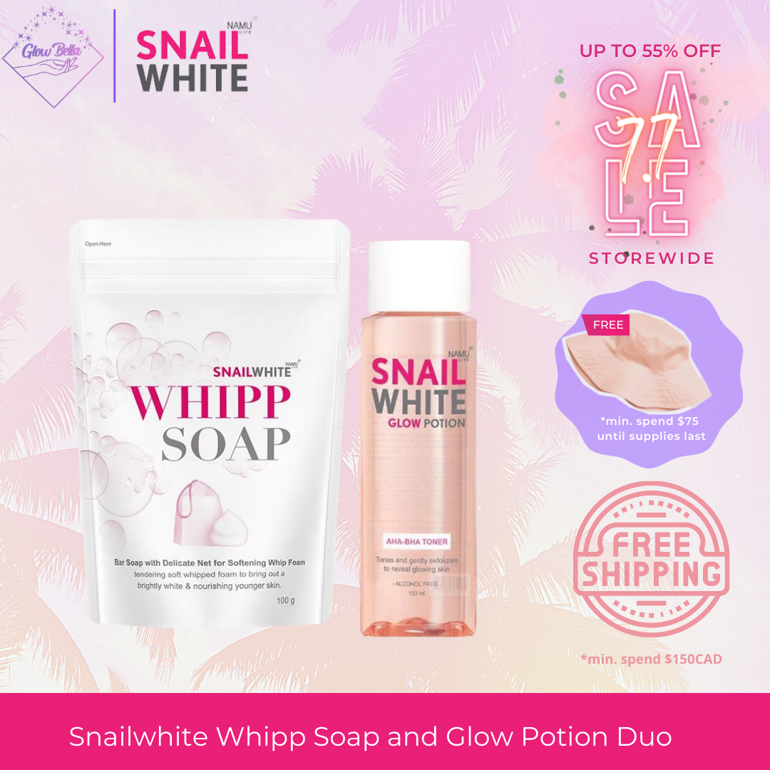 NAMU LIFE SNAILWHITE Whipp Soap and Glow Potion Combo