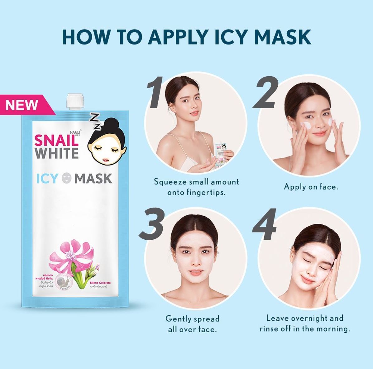 NAMU LIFE SNAILWHITE Icy Mask