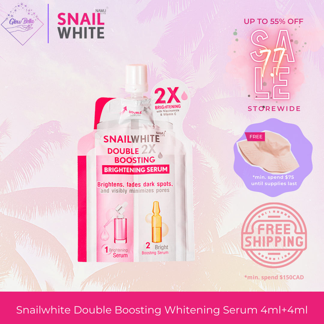 NAMU LIFE SNAILWHITE Double Boosting Whitening Serum 4ml + 4ml