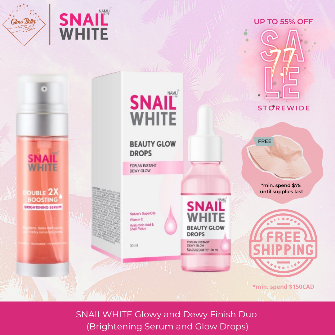 NAMU LIFE SNAILWHITE Glowy and Dewy Finish Duo