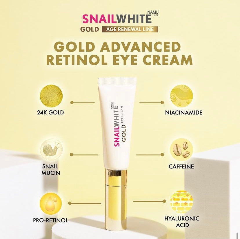 NAMU LIFE SNAILWHITE Gold Advanced Retinol Eye Cream