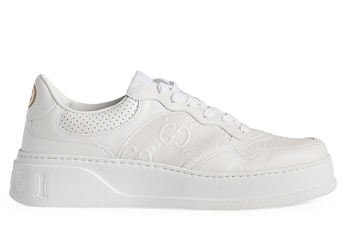 GG Sneaker Embossed White Leather - OnlyKickz