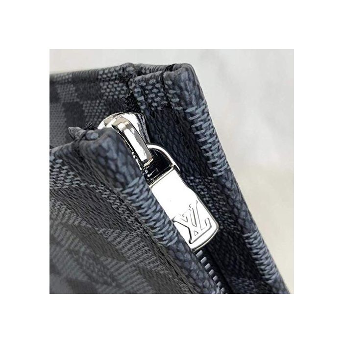 Louis Vuitton Damier Graphite Clutches Black