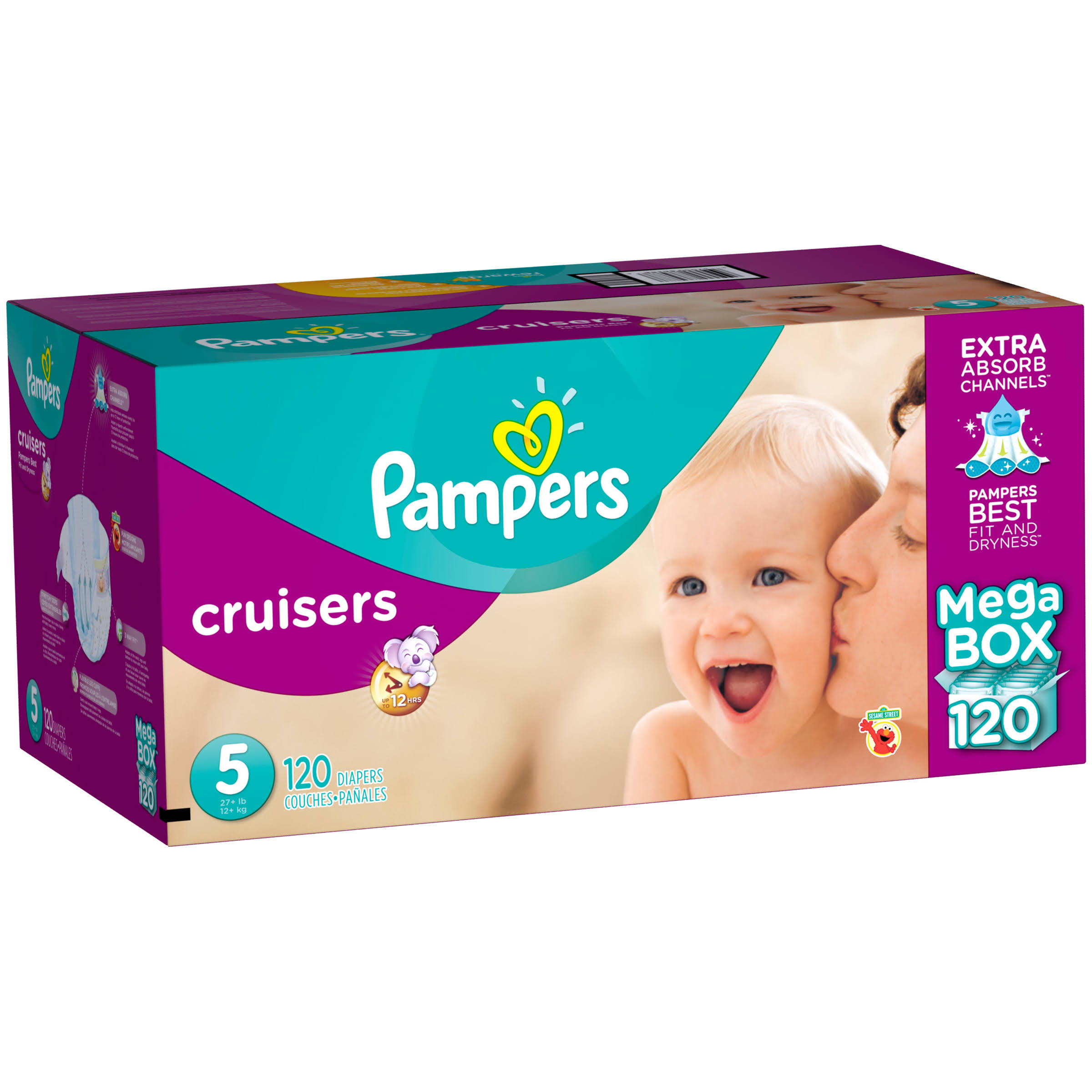 Pampers Cruisers Size 5 Diapers 120 ct Box Gurkhei